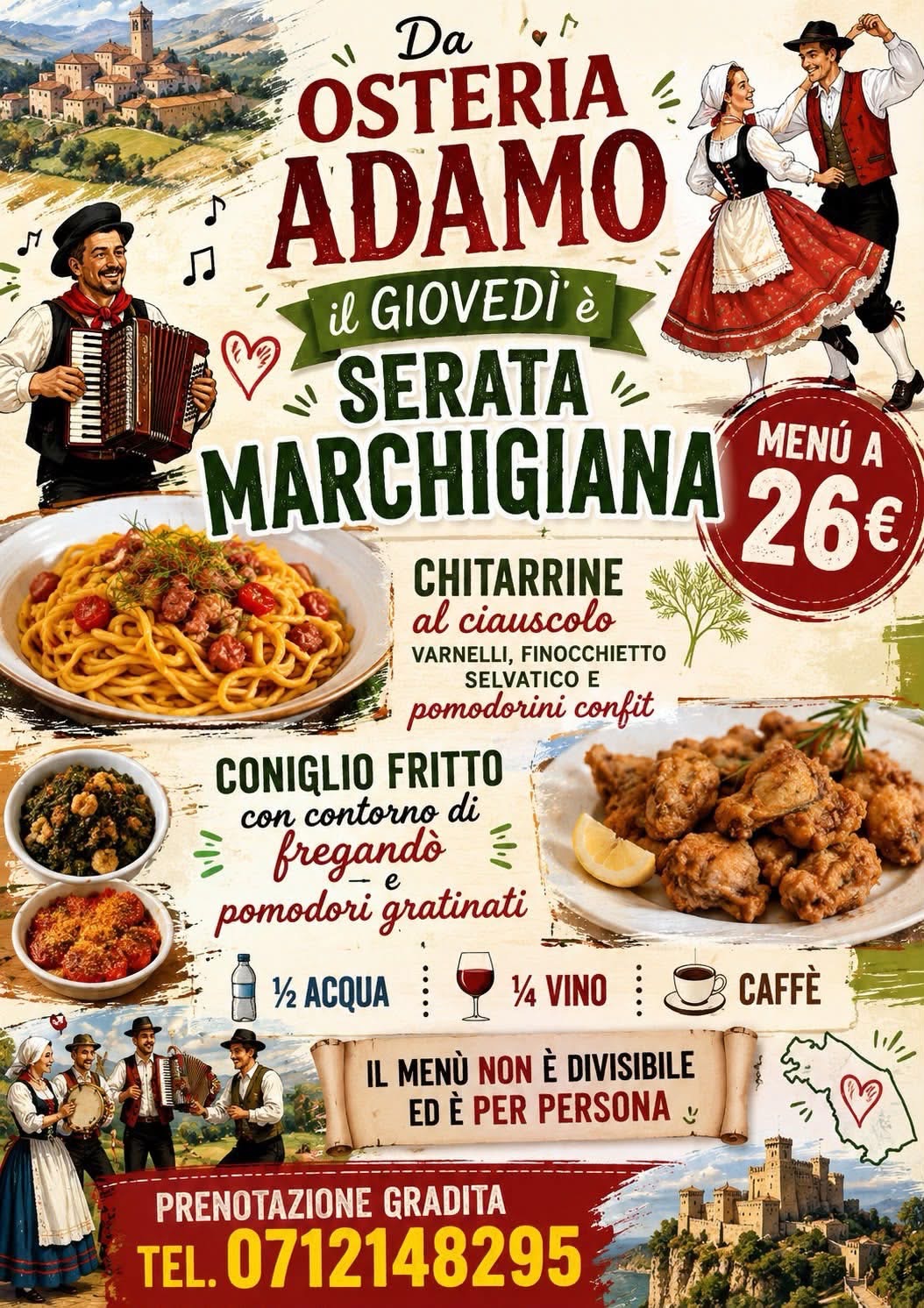 Evento Osteria Adamo